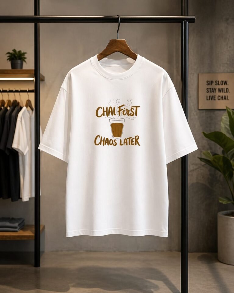 Oversized Unisex Terry T-Shirt – 260 GSM Cotton Blend | Premium Drop Shoulder Streetwear Tee
