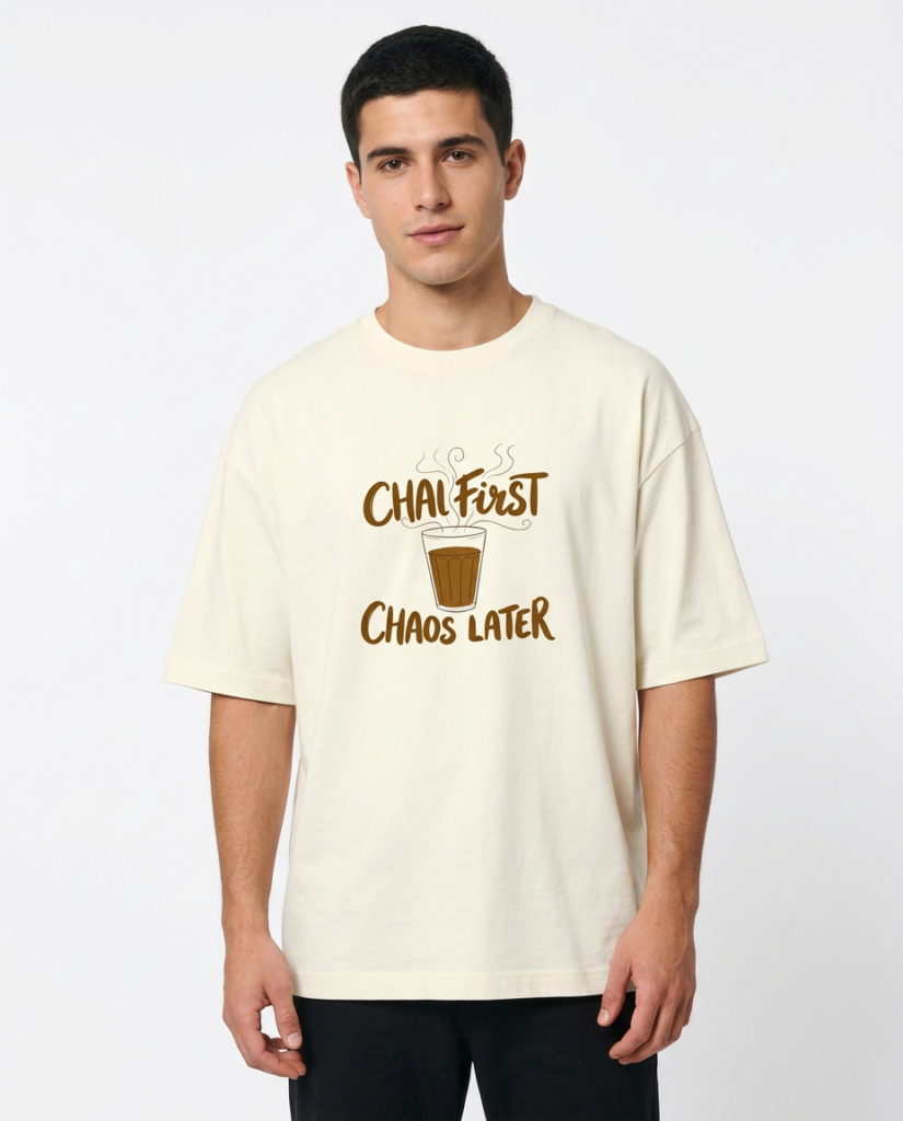 OVERSIZED UNISEX TERRY T-SHIRT – 260 GSM COTTON BLEND | PREMIUM DROP SHOULDER STREETWEAR TEE